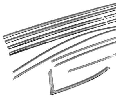 Produktbild von OMAC Zier- / Schutzleiste Türscheibe Fensterleiste 5243146B Fenster Ein-/Anbau für OPEL Astra K Schrägheck (B16) Edelstahl für Opel Astra K Hatchback