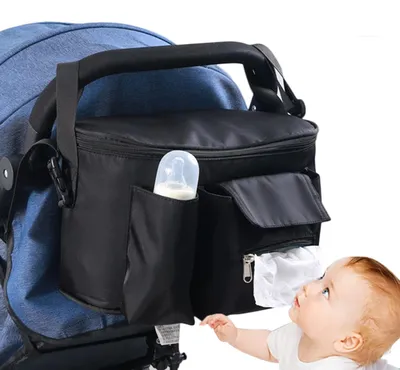 Immagine prodotto di Elzusha - Organizer per passeggino, ideale per pannolini e giocattoli, impermeabile