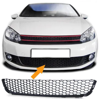 Für VW Golf 6 08-12 nicht GTI Stoßstange Abdeckung Stoßstange Waben Gitter Mitte in der Farbe von Carparts-Online GmbH