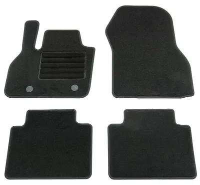 Fußmatten-Set für Renault Zoe 2, 10/2019-03/2024, 4-teilig, Schwarz