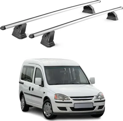 Image de Barres de toit transversales Alu pour Opel Combo C 2001-2012 75 kg Gris 2Pcs