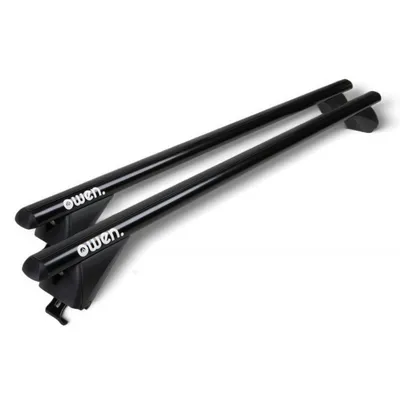 Obrázek produktu pro Owen 3.0 Střešní nosič univerzální 120 cm černý I Zábradlí pod omítku, uzavřené zábradlí I Nosič zábradlí 120 cm z hliníku do 90 kg univerzální