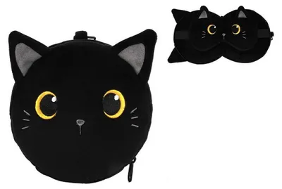 Immagine prodotto di iTOTAL Maschera da viaggio forma gatto nero