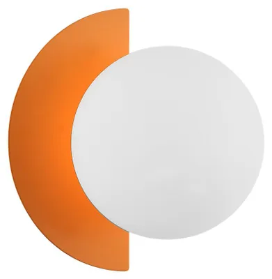 Zdjęcie produktu dla Kinkiet NAUTI pomarańczowo-biały 1xG9x25W szkło wym:17x15x16cm IP20 Italux