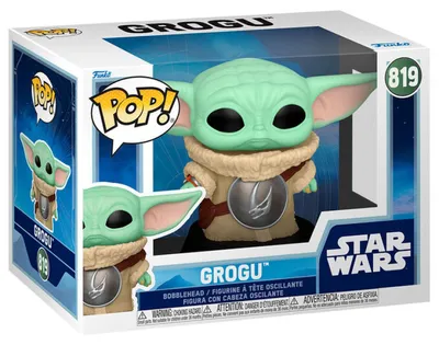 Produktbild von FUNKO POP! Vinyl Figur Star Wars The Mandalorian and Grogu Grogu 819