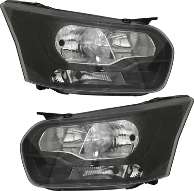Produktbild von TYC Scheinwerfer Set für Ford Transit ab 2016- H7 H15 Schwarz LWR Stellmotor