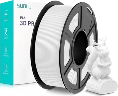 Produktbild von Sunlu PLA Filament White 1.75mm 1kg