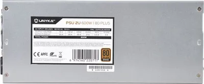Obrázok produktu pre UNYKA UKPSU2U600W, 600 W, 100 - 240 V, 50 - 60 Hz, 5 - 10 A, aktívna, 21 A