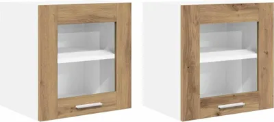 Obrázok produktu pre vidaXL Nástenná skrinka, 2 kusy, drevotrieska, Imitácia "Artisan dub"