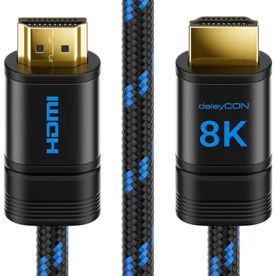 Produktbild von deleyCON 5m 8K HDMI 2.1b Kabel 48G Ultra Highspeed 8K@60Hz