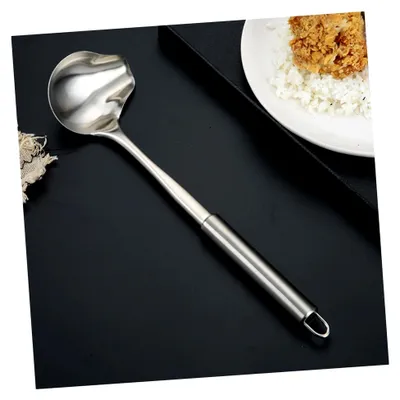 Produktbild von Edelstahl Saucenlöffel mit Ausguss und langem Griff für Küche und Gastronomie