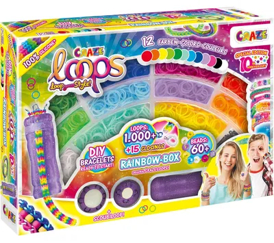 Produktbild von CRAZE 59661, Armbänder-Bastelset für Kinder, 3 Jahr(e), Silikon, Mehrfarbig