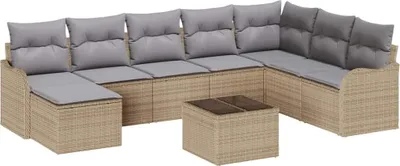 Immagine prodotto di Set Divano da Giardino Beige polyrattan
