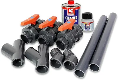 Produktbild von Bypass Set 2 45° für Wärmepumpen ? 50 mm Poolheizung Schwimmbecken Pool Heizung