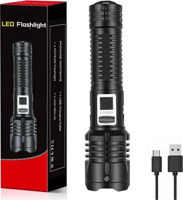 Obrázek produktu pro Vodotěsná dobíjecí LED svítilna pro domácnost, kempování a nouzové situace