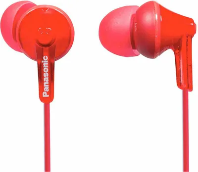 Zdjęcie produktu dla Panasonic RP-HJE125E-R, Przewodowa, 10 - 24000 Hz, Muzyka, 4 g, Zestaw słuchawkowy, Czerwony