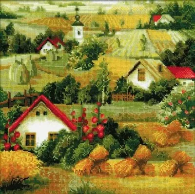 Produktbild von Garnstickerei-Set - Serbische Landschaft