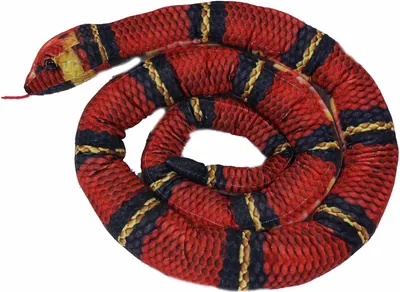 Produktbild von Stofftier Schlange 200 cm, rot, Kuscheltiere Plüschtiere Schlangen Reptilien Kriechtiere Stoffschlange