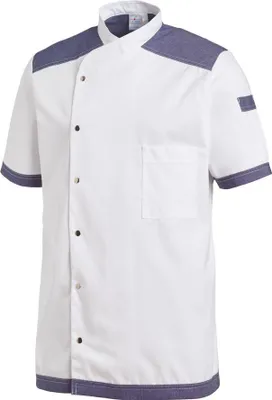 Immagine prodotto di Giacca da cuoco Leiber con 1/2 manica 12/2561/0131 Bianco/Denimblue-54