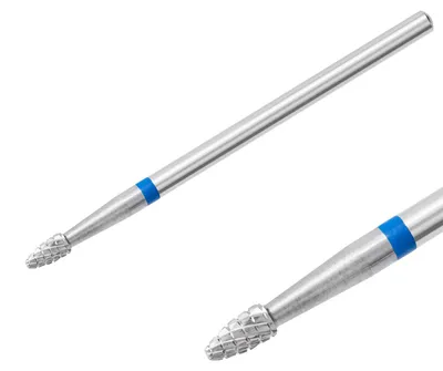 Produktbild von Hartmetallfräser Fräseraufsatz Bohrer Ellipse Normal Schleifer Maniküre (blauer Ring)