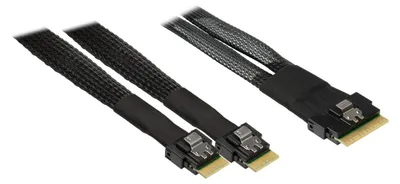 Produktbild von Inter-Tech Internes SAS-Kabel – SAS 24 Gbit/s – 8i Slim SAS (SFF-8654)