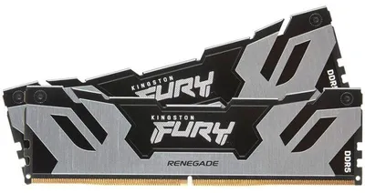 Zdjęcie produktu dla Kingston Technology FURY 96GB 6000MT/s DDR5 CL32 DIMM (Zestaw 2) Renegade Silver XMP, 96 GB, 2 x 48 GB, DDR5, 288-pin DIMM