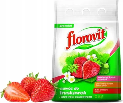 Immagine prodotto di Florovit per fragole e cespugli da frutto Concime in sacchi da 1 kg