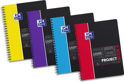 Produktbild von Oxford Studium Collegeblock "PROJECTBOOK" A4+ kariert zufällige Farbe (1 Stück)