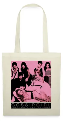 Produktbild von Spreadshirt Gossip Girl Ikonisches Bild Mit Hauptcharateren Stoffbeutel, One size, Natur