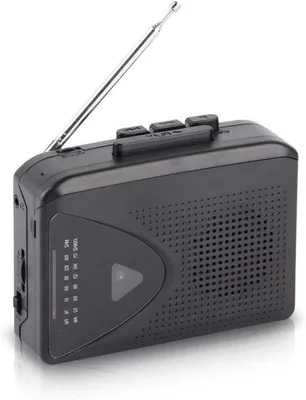 Productafbeelding van Draagbare cassette speler met 3,5 mm aansluiting, batterijondersteuning en USB-ondersteuning, met FM- en AM-radiofunctie