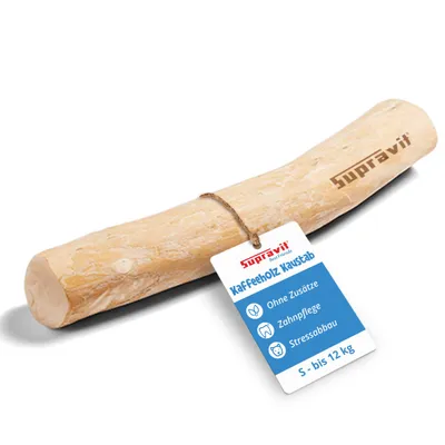 Produktbild von Supravit Natürlicher Kauknochen Kaffeeholz S | Mehr als EIN Holzstäbchen - spannendes Hunde Kauspielzeug & langanhaltende Beschäftigung