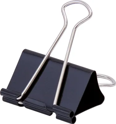 Produktbild von Soennecken Foldback-Klammern 24/12mm 12 St./Pack., Kunststoff, Schwarz, 1,2 cm, 24 mm, 12 Stück(e)