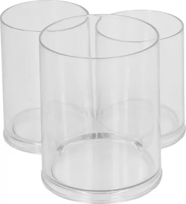 Produktbild von Klare runde Kunststoff-Makeup-Container,Klare runde Kunststoff-Makeup-Organizer,Klare runde Make-up-Pinselhalter,Klare Zylinder-Container für Make-up,Klare Zylinder Make-up-Pinselhalter,Make-up-Pinselhalter