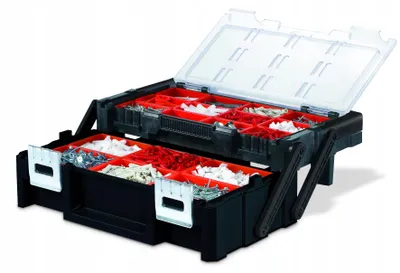 Produktbild von Werkzeugkasten Organizer Kunststoff 46x24cm für Werkstatt Elektriker