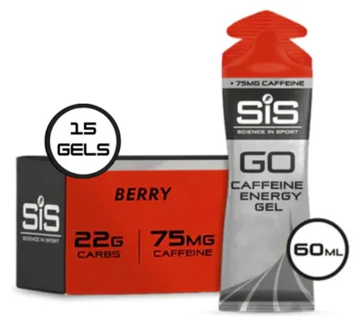 Produktbild von Science in Sport GO Isotonic Energy Gel + Caffeine Berry 15 x 60 ml