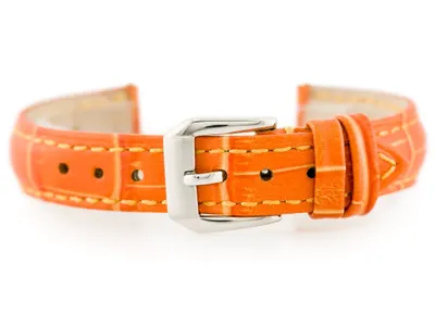 Immagine prodotto di Cintura in pelle per l'orologio W64 - Arancione 16 mm