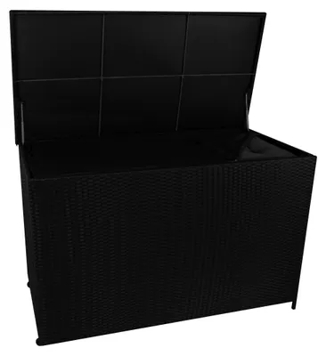 Produktbild von Rattan-Kissen-Auflagenkiste 996L – Schwarz