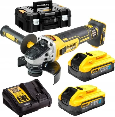 Image de Meuleuse Ø125mm 18V DEWALT DCG405H2T-QW Brushless avec coffret et 2 batteries 5,0 Ah POWERSTACK