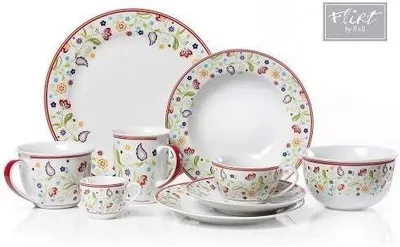 Imagen del producto de Colección de vajilla "Flirt" de R&B, serie "Doppio Shanti", juego de 6 cuencos para cereales "Doppio Shanti"