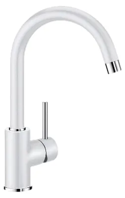 Produktbild von BLANCO 519418, Weiß, Hebelgriffe, Einzelbild, 360°, 32,7 cm, 3,5 cm