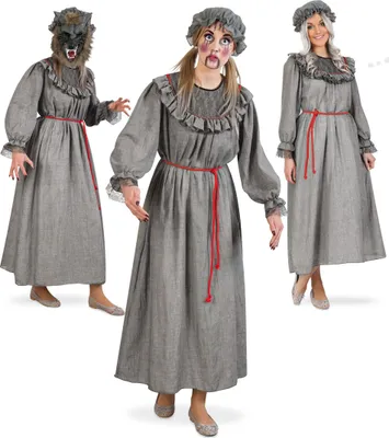 Produktbild von Horror Monster Werwolf Kleid mit Haube und Kordel Gr. 42 Halloween Karneval