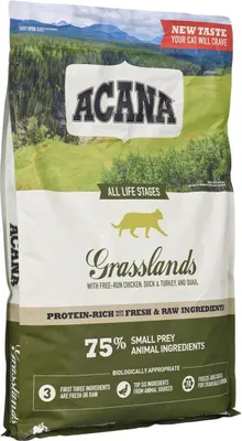 Productafbeelding van ACANA Grasslands Kattenvoer - droogvoer voor katten - 4 kg / 5 kg