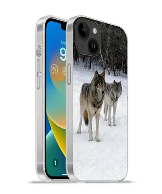Produktbild von MuchoWow® Handyhülle Schutzhülle Hülle für Apple iPhone 14 Plus - Soft case Wolf - Schnee - Kanada Silikon Softcase Handy Hülle - Abbildung