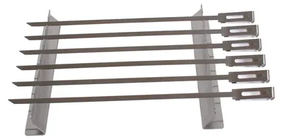 Produktbild von Edelstahl Grillspießhalter Spießhalter 6 Spieße 38cm Grillaufsatz Schaschlik BBQ