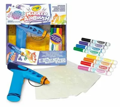 Zdjęcie produktu dla Crayola 747669, Zestaw pędzli do malowania dla dzieci, 6 lat(a), Wymagane baterie, Papier, Plastik, Wielobarwny