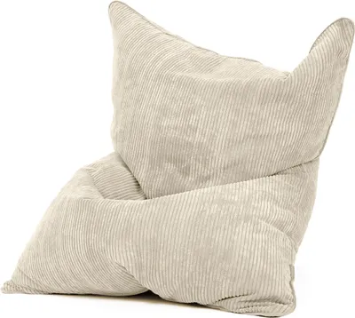 Produktbild von Green Bean® XXL Riesensitzsack "Square" aus Cordstoff 370 Liter mit EPS Perlen Füllung - kuschelig, weich, robust & waschbar - Beige