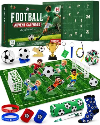 Obrázek produktu pro Adventní kalendář Fotbal 2026 24 Sportovních Překvapení Hraní Dekorace Dárek