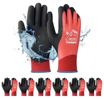 Wasserdichte Touchscreen-Werkhandschuhe für Herren und Damen, thermisch, Winter