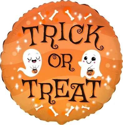 Zdjęcie produktu dla Balon foliowy 18" FX - Trick or treat, niepakowany