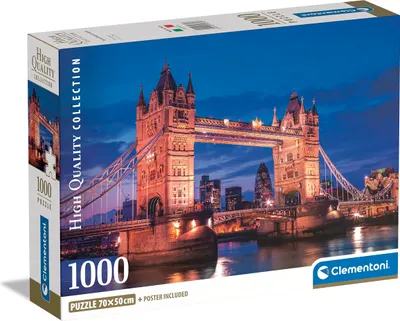 Produktbild von Clementoni Puzzle Tower Bridge Nacht - 1000 Teile Puzzle Erwachsene